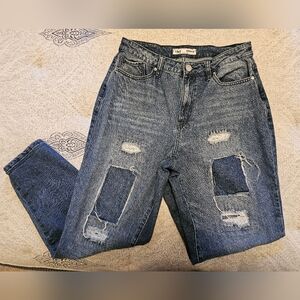 YMI Vintage Distressed Blue Jeans